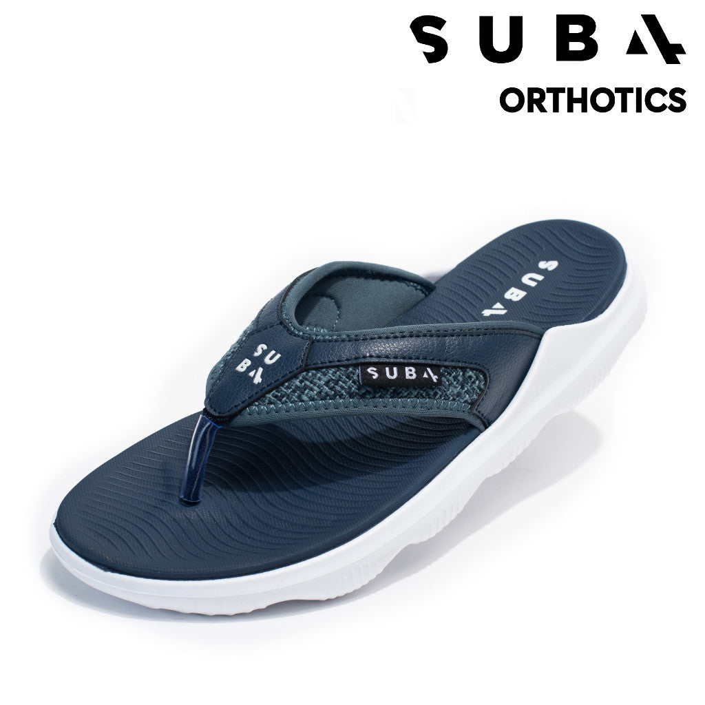 Footwear - Evo Recovery Thongs NAVY/WHITE