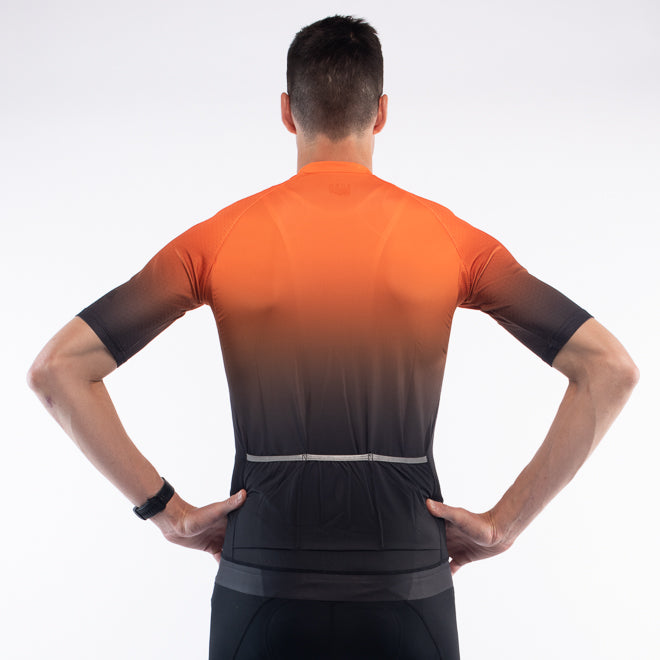 Cycling Jersey Euro Pro Orange Fade