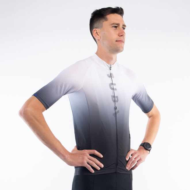 Cycling Jersey Euro Pro White Fade
