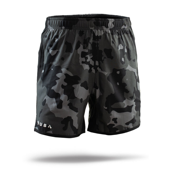 Running Trail Shorts 5" Inch Camo Black