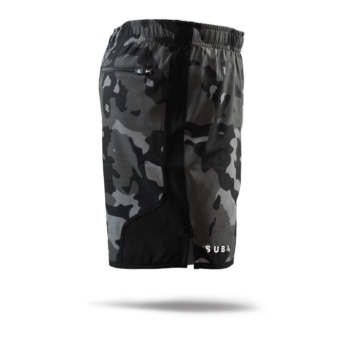 Running Trail Shorts 5" Inch Camo Black