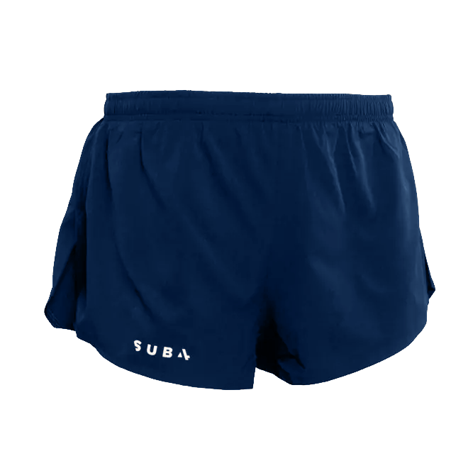 Running Shorts 2" Inch Pro Split Navy