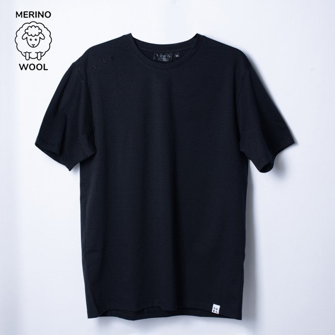 Running T-Shirt Merino Black