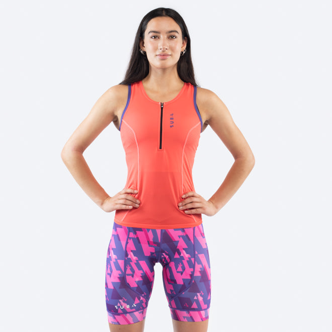 Triathlon Endurance Shorts Women's Purple Print