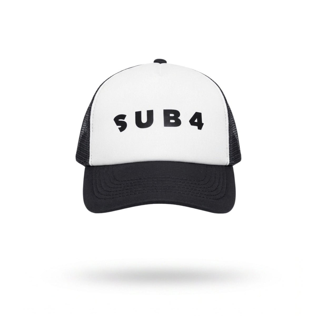 Running Cap SUB4 Trucker White-Black