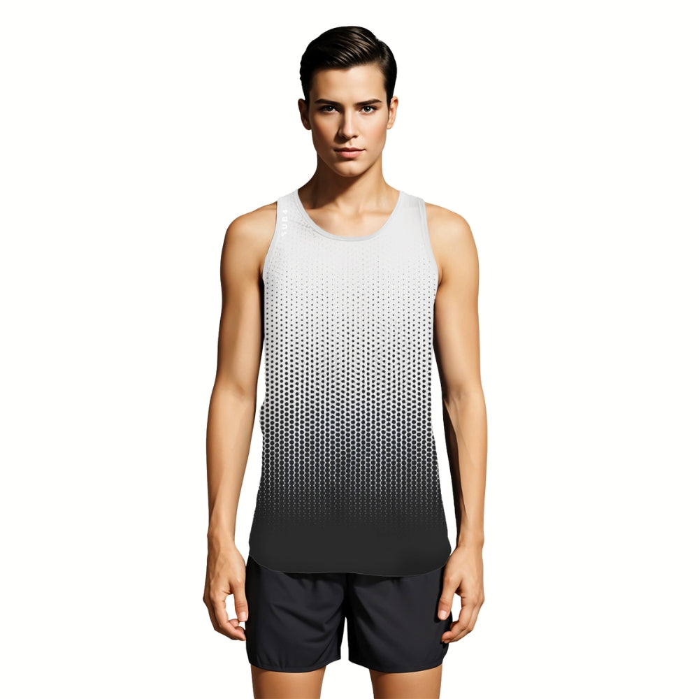 Running Singlet DryLyte Dot-Black