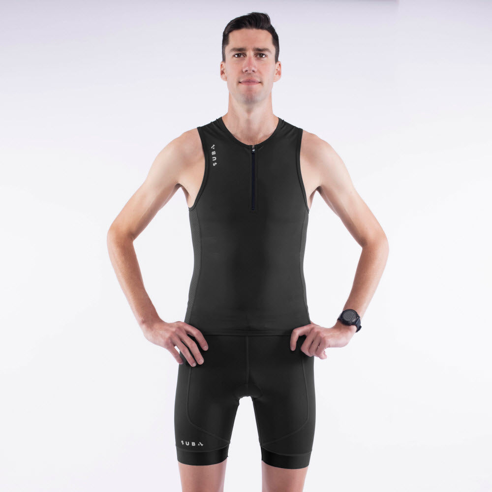 Triathlon 2 Piece Set Men's Action Black