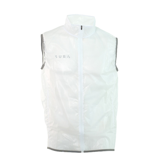 Cycling/Running Sleeveless Rain Jacket Action Clear