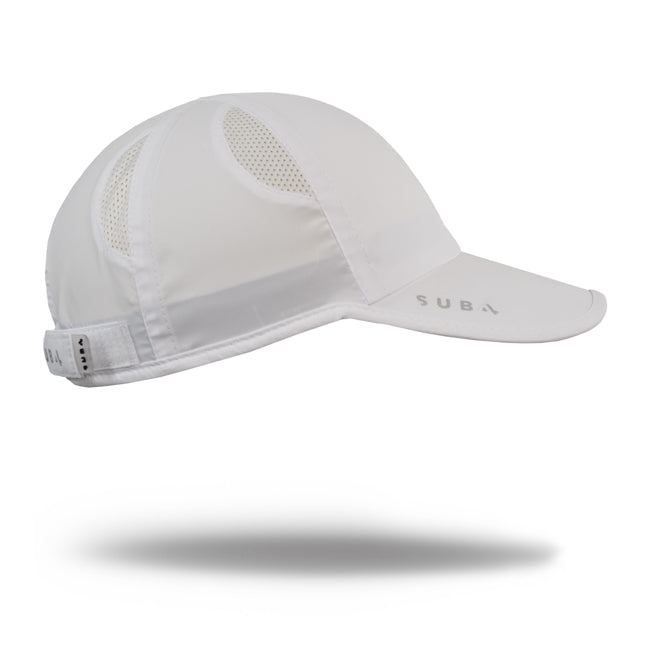 Running Performance Cap White