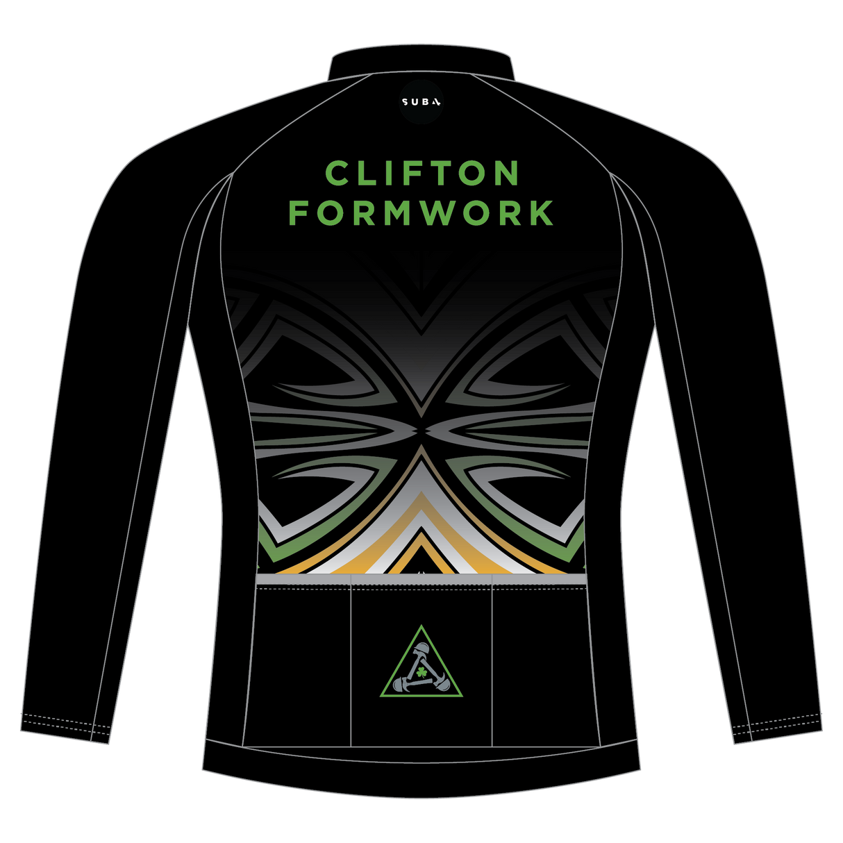 Custom Euro Pro Fit Long  Sleeve Cycle Jersey