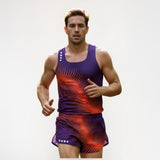 Running Singlet & Shorts Set Elite Fireline Indigo