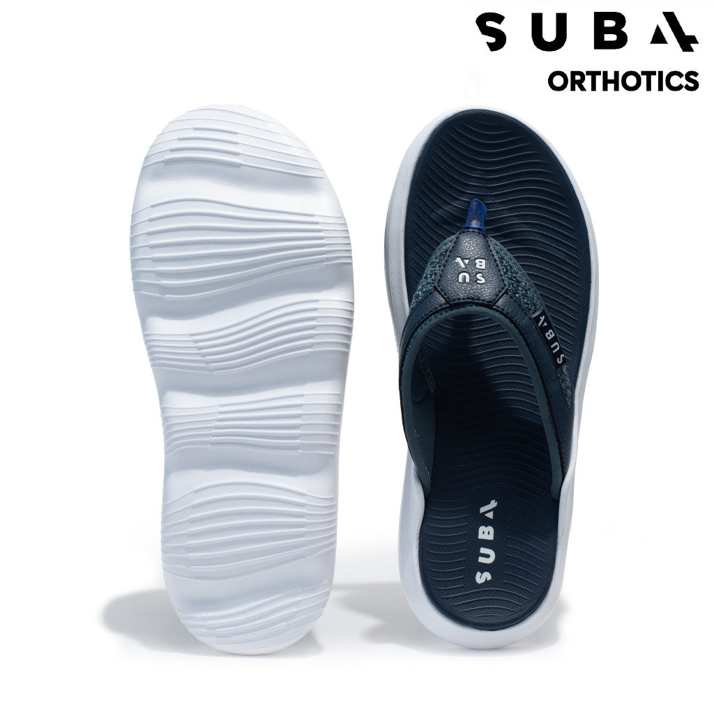 Footwear - Evo Recovery Thongs NAVY/WHITE