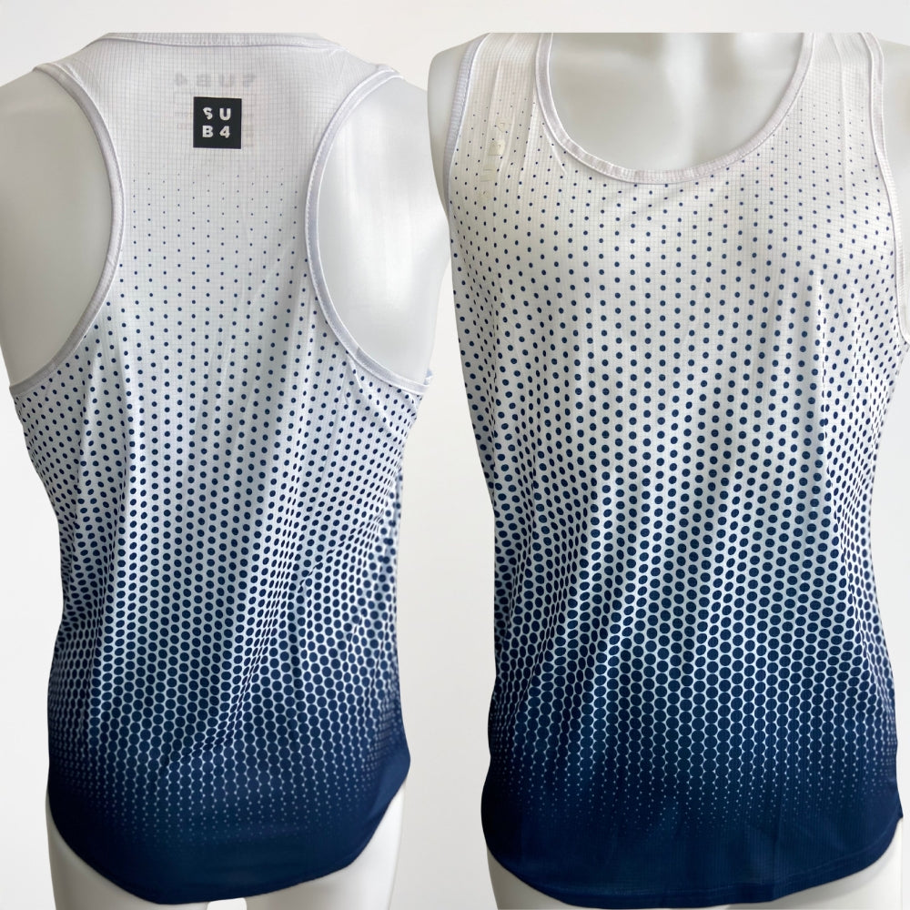 Running Singlet DryLyte Dot Navy