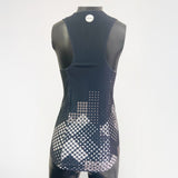 Running Singlet Elite Women's Urban Grid Black