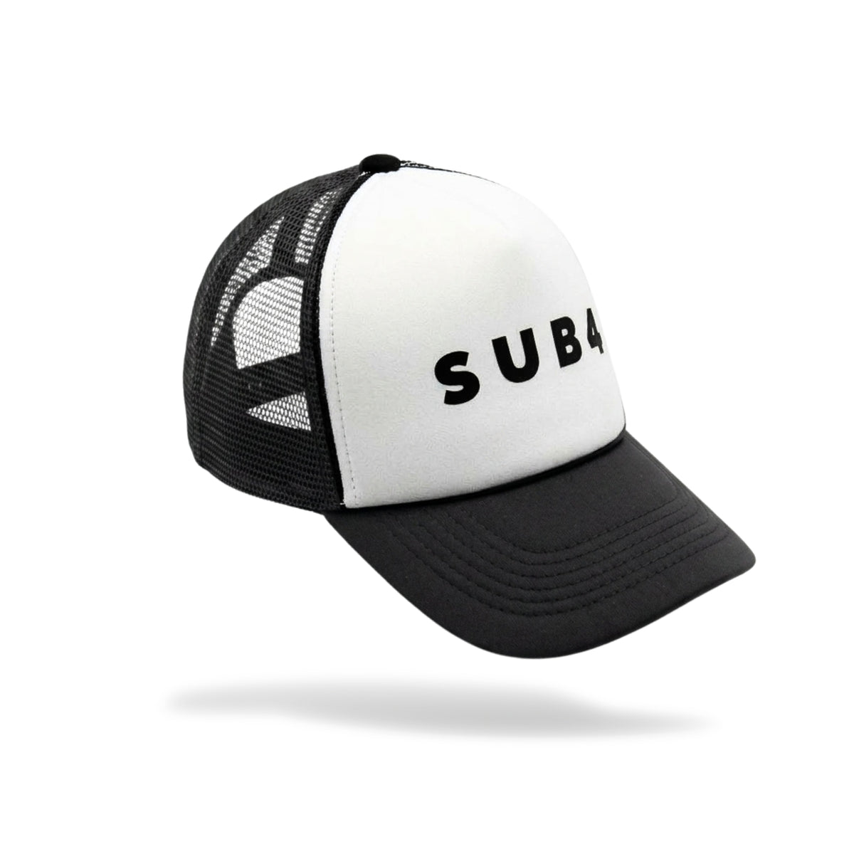 Running Cap SUB4 Trucker White-Black