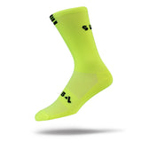 Cycling Socks 3/4 Crew Fluoro Yellow