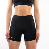 Crop Top & 1/2 Bike Shorts Set Women's Black BUNDLE & SAVE