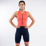 Triathlon Endurance Suit Women's Rose Print