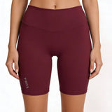 Maroon athletic shorts with Sub4 logo on a white background