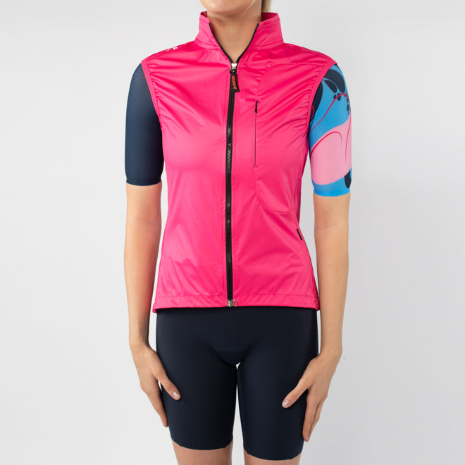 Cycling Gilet Women's Pink