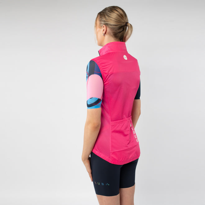 Cycling Gilet Women's Pink