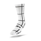 Running Socks 3/4 Crew Classic Grid