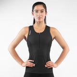 Triathlon Singlet Women's Action Black