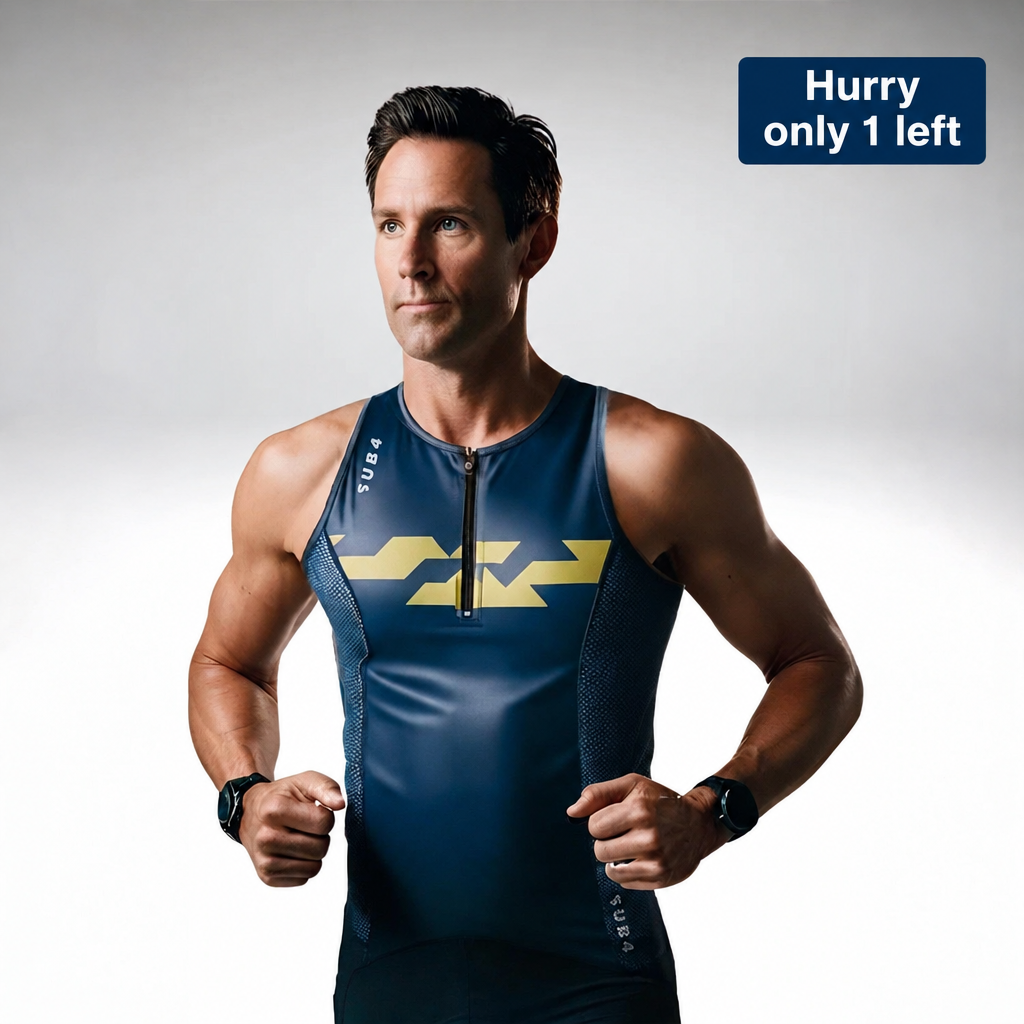 Brevett Navy tri singlet with Hurry only 1 left badge
